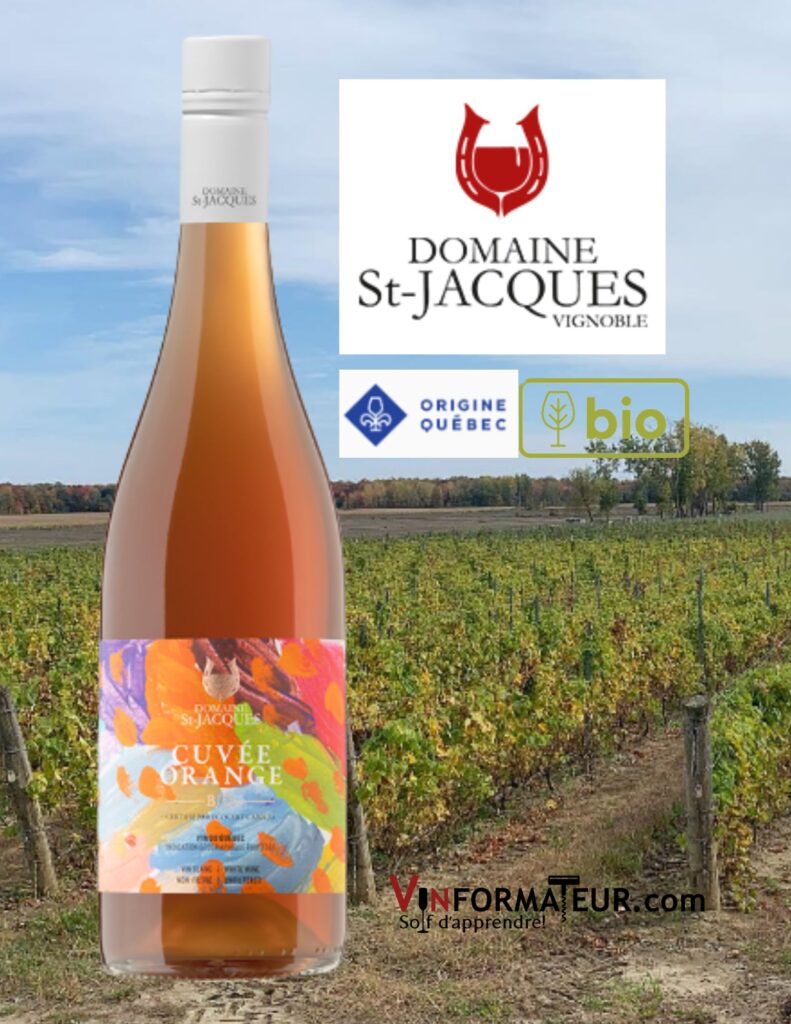 Domaine St-Jacques, Cuvée Orange, vin orange bio, 2021 bouteille