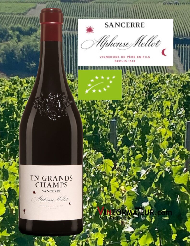 En Grands Champs, Alphonse Mellot, vin rouge bio, 2018 bouteille
