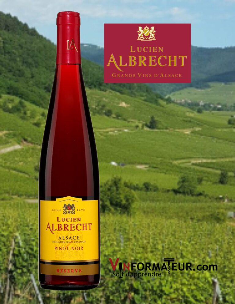 Lucien Albrecht, Pinot Noir, Reserve, Alsace, vin rouge, 2021 bouteille