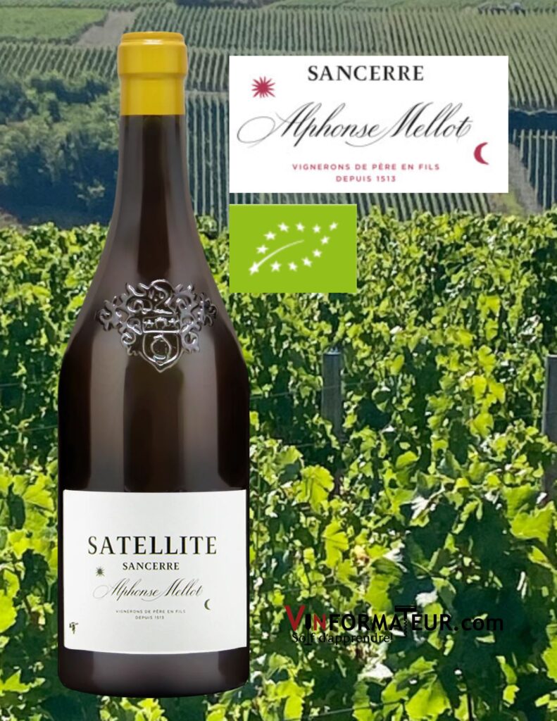 Satellite, Alphonse Mellot, vin blanc bio, 2018 bouteille