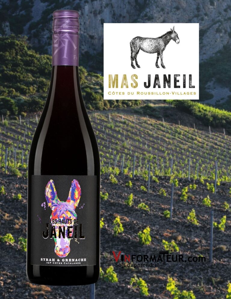 Les Hauts de Janeil, Syrah, Grenache, IGP Côtes Catalanes, 2020 bouteille