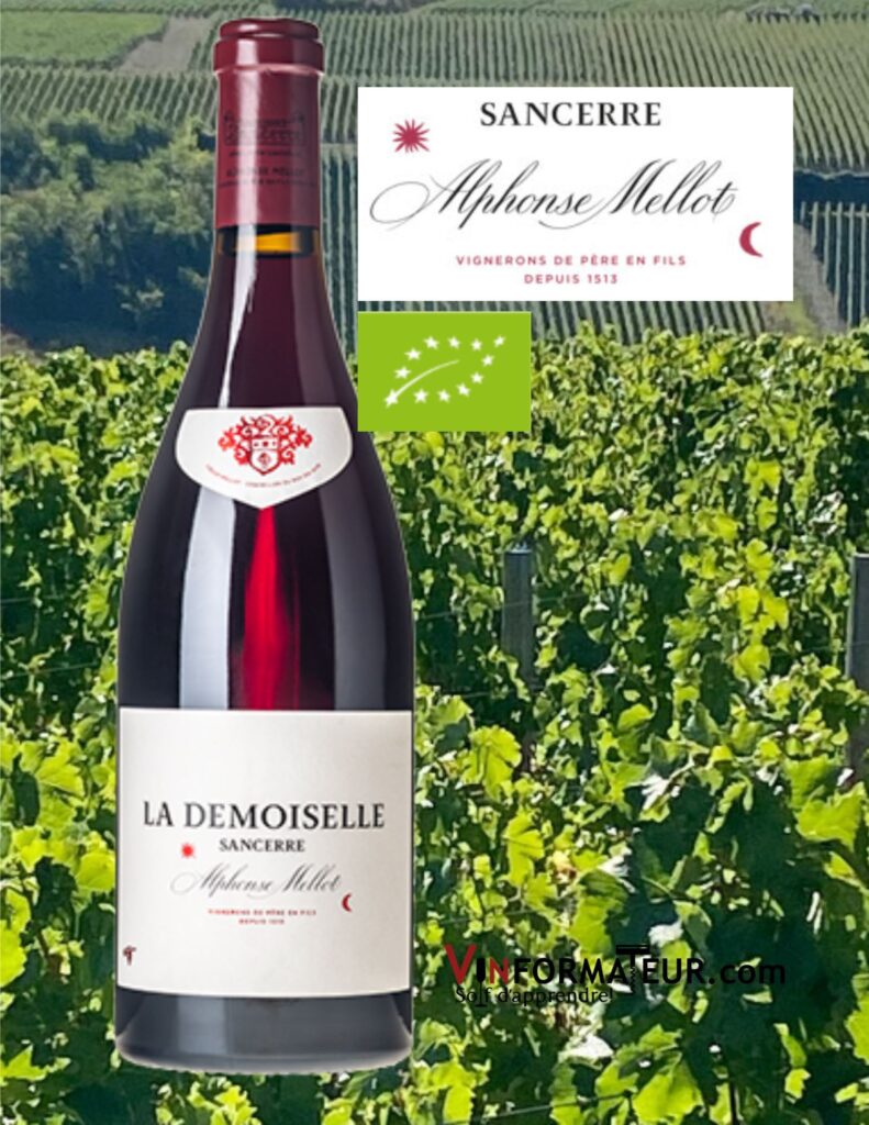 La Demoiselle, Alphonse Mellot, vin rouge bio, 2018 bouteille