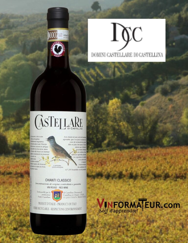 Castellare di Castellina, Chianti Classico, Toscane, vin rouge bio non certifié*, 2020 bouteille