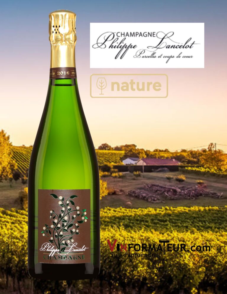 Champagne Philippe Lancelot, Fine Fleur, 100% Chouilly Grand Cru, Extra Brut, Nature, Bio, sans soufre ajouté, 2016 bouteille