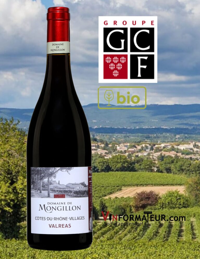 Domaine de Mongillon, France, Côtes-du-Rhône-Villages, Valréas, vin rouge bio, 2021