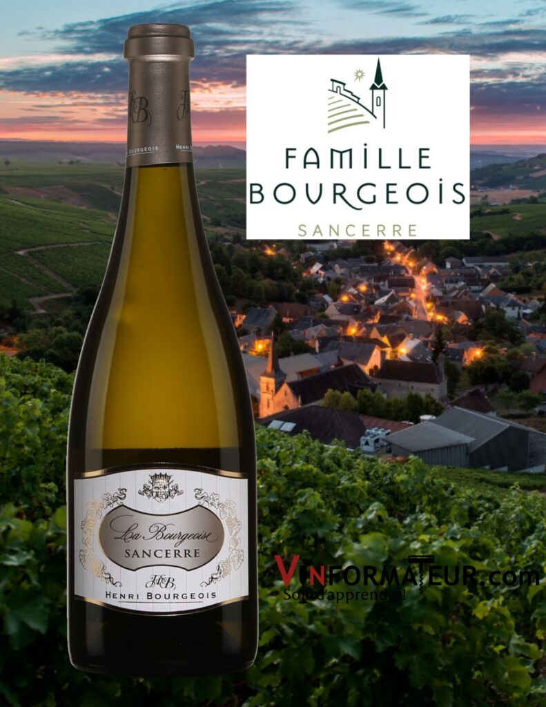 Henri Bourgeois, La Bourgeoise, Sancerre, vin blanc, 2020 bouteille vignoble