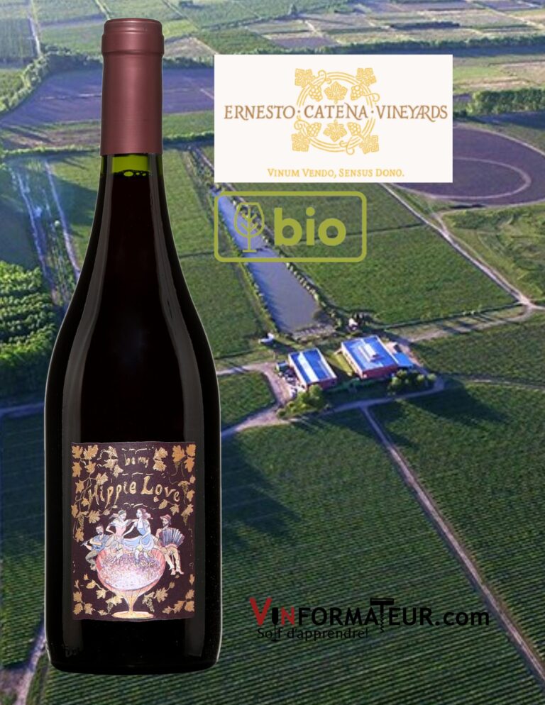 Hippie Love, Tinto, Ernesto Catena Vineyards, Argentine, Mendoza, La Consulta, vin rouge bio, 2020 bouteille