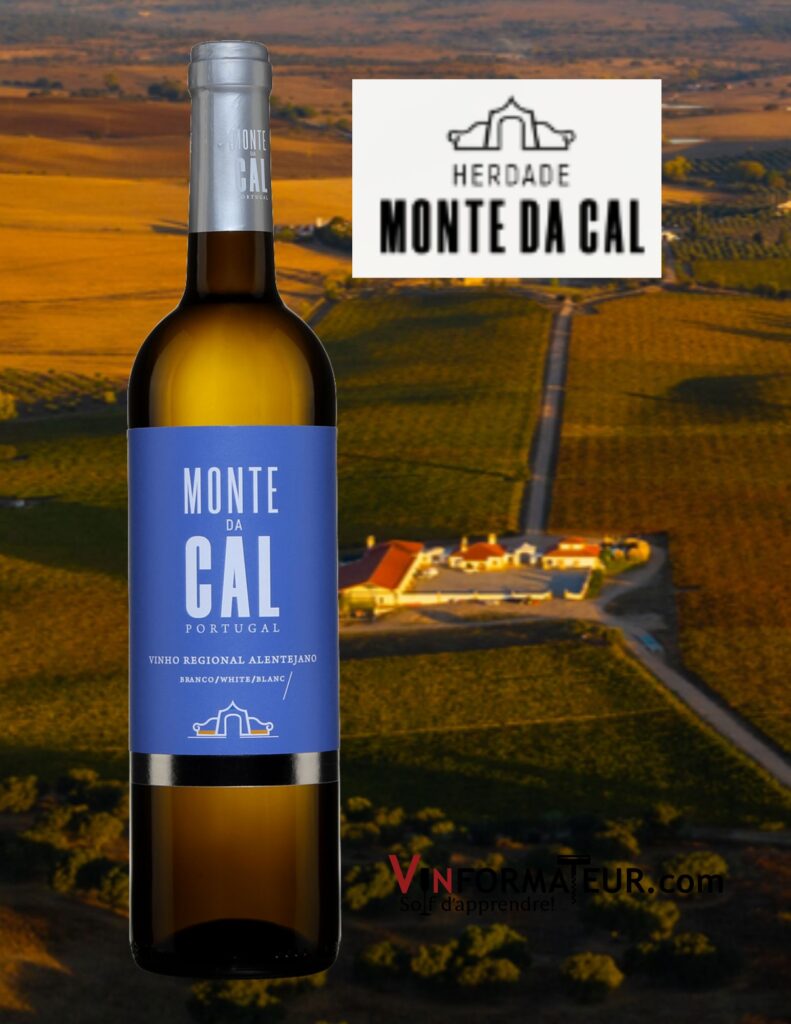 Monte da Cal, Portugal, Alentejano, Vinho Branco, vin blanc, 2020 bouteille