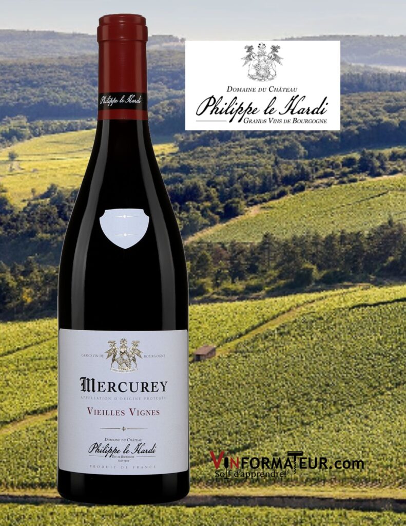Mercurey, Vieilles Vignes, Philippe Le Hardi, France, Bourgogne, Côte Chalonnaise, vin rouge, 2020  bouteille