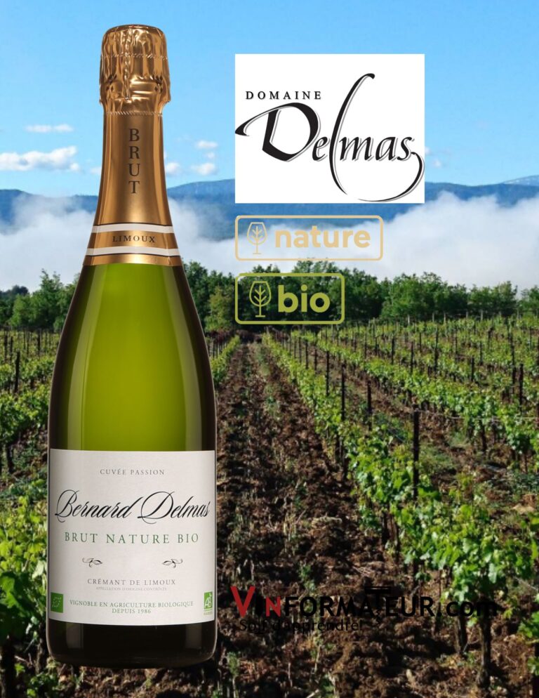 Bernard Delmas, Crémant de Limoux, Cuvée Passion, Brut Nature Bio, 2019 bouteille