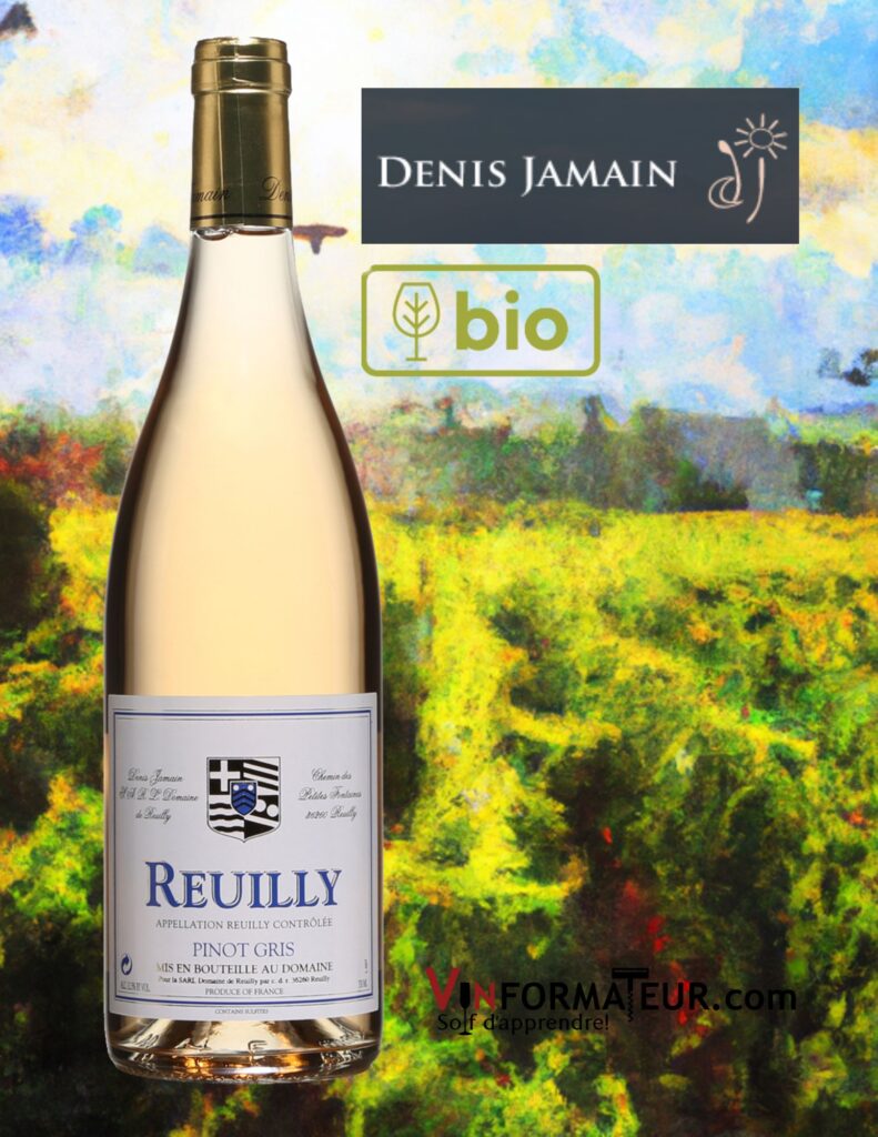 Domaine de Reuilly, Reuilly Rosé, Vallée de la Loire, Pinot Gris, 2021 bouteille