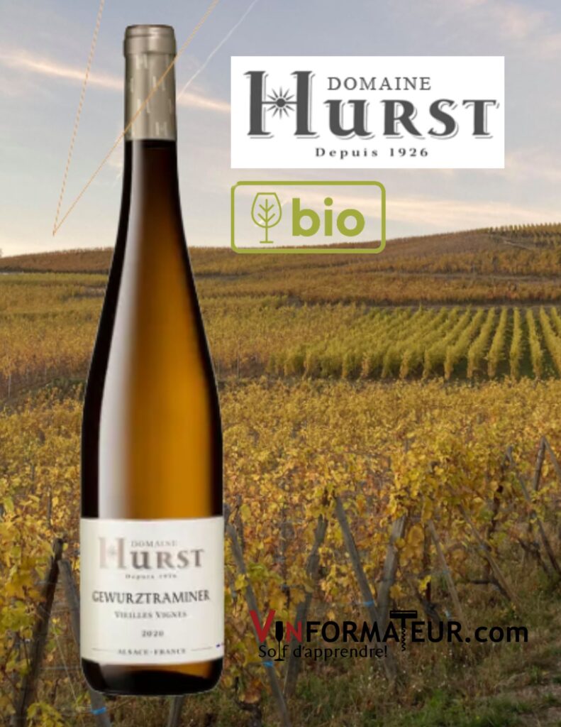Domaine Hurst, Gewurztraminer, Vieilles Vignes, 2020 bouteille