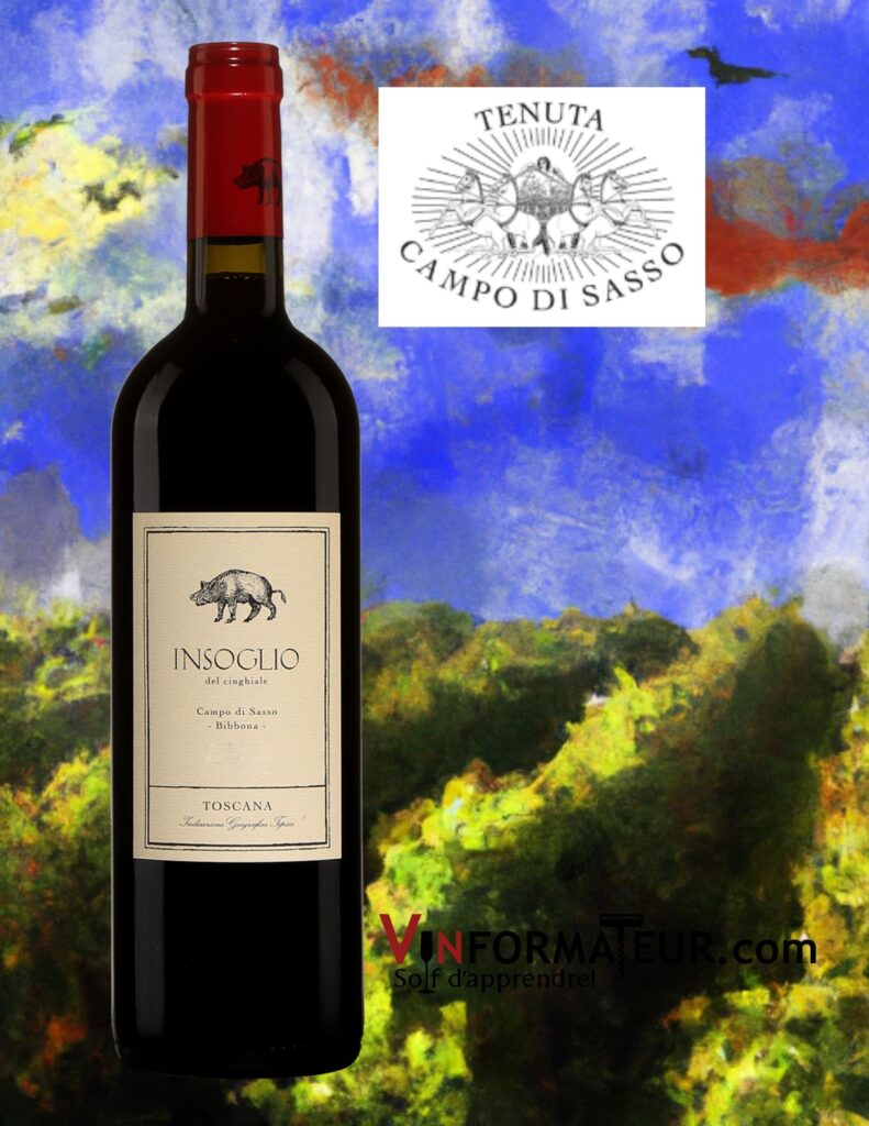 Campo di Sasso, Insoglio Del Cinghiale, Italie, Toscane, vin rouge, 2021 bouteille