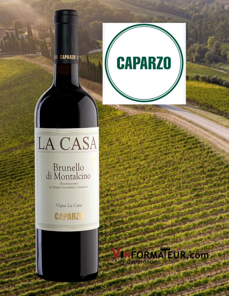 Caparzo, La Casa, Brunello di Montalcino DOCG, vin rouge, 2017 bouteille