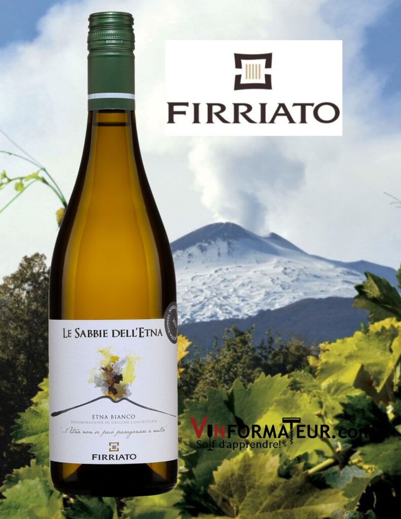 Le Sabbie Dell’etna, Italie, Sicile, Etna Bianco, Domaine Firriato, vin blanc, 2021