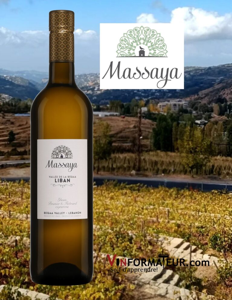 Massaya, Liban, Vallée de la Béqaa, vin blanc, 2020 bouteille