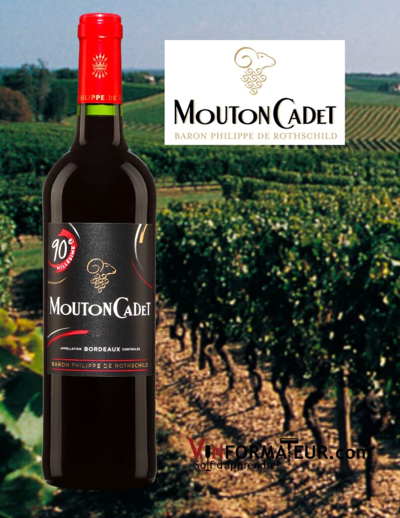 Mouton Cadet, Bordeaux, vin rouge, 2020 bouteille