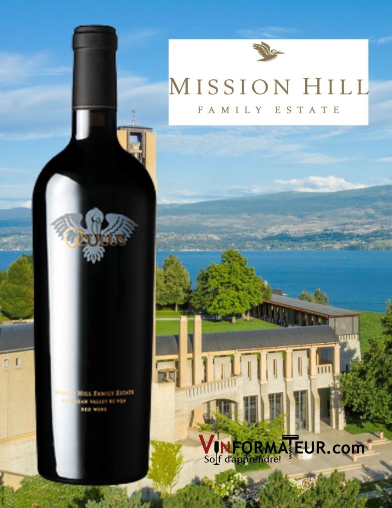 Mission Hill, Oculus, Vallée de l’Okanagan, vin rouge bio, 2019 bouteille