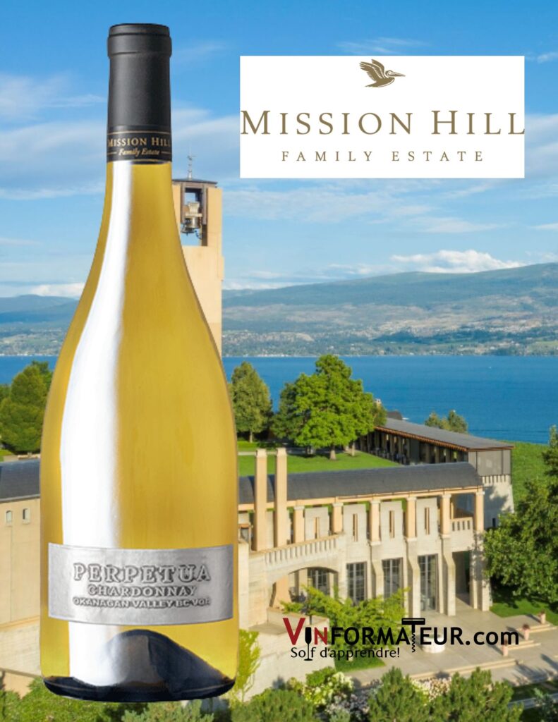 Mission Hill, Perpetua, Vallée de l’Okanagan, vin blanc bio, 2020 bouteille