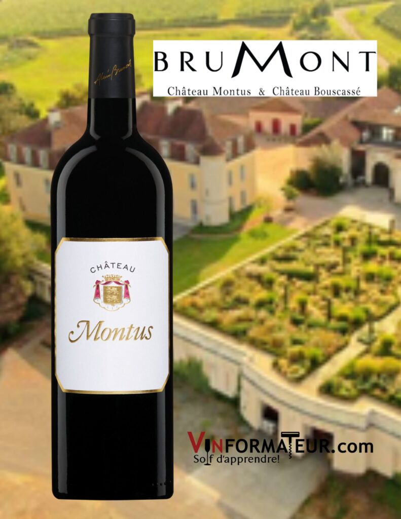 Château Montus, Madiran, vin rouge, 2017 bouteille
