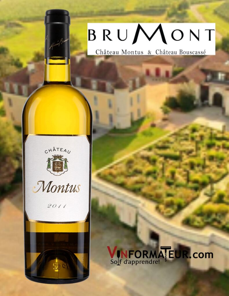 Château Montus, Pacherenc du Vic-Bihl, Vin blanc, 2015 bouteille