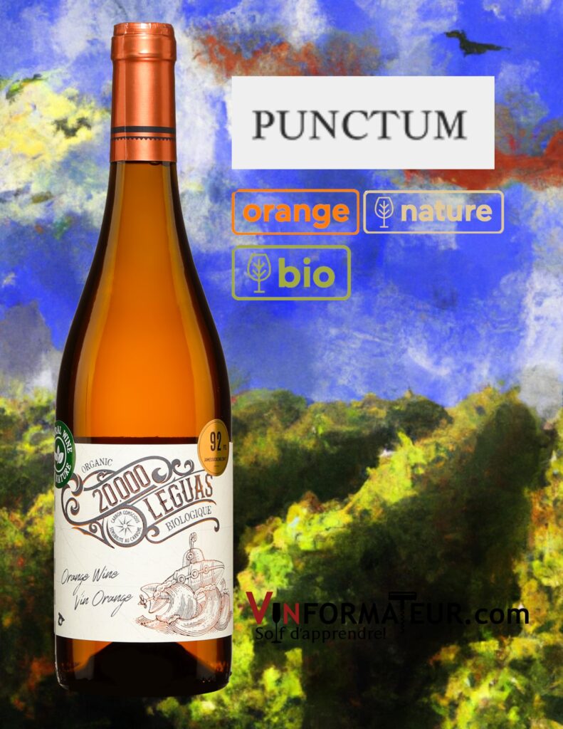 Dominio de Punctum, 20000 Leguas, Espagne, Castilla, vin orange, nature et bio, 2022 bouteille