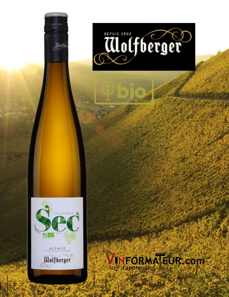 Wolfberger, Typiquement Sec, France, Alsace, vin blanc bio, 2021 bouteille