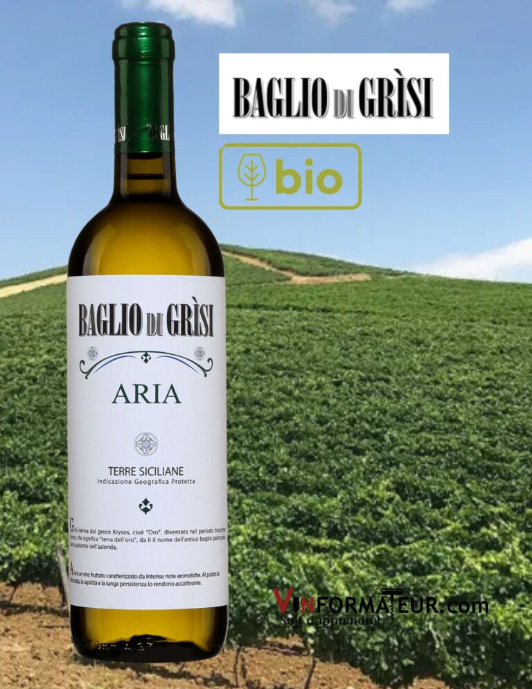 Baglio di Grisi, Aria, Terre Siciliane IGP, vin blanc bio, 2021 bouteille