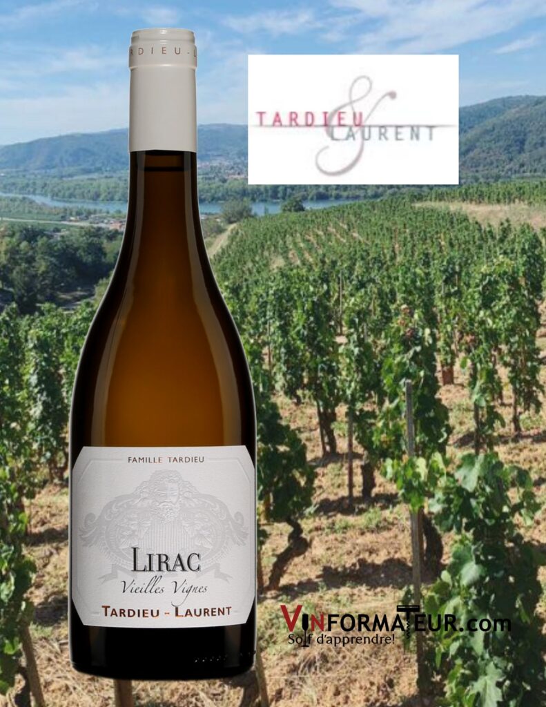 Tardieu-Laurent, vin blanc, Lirac, 2021 bouteille