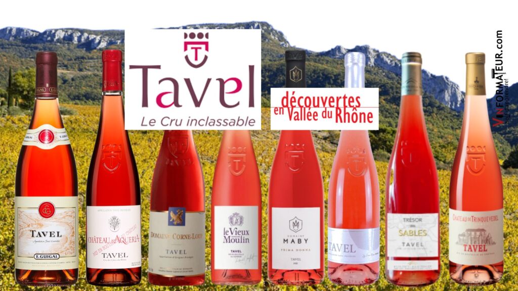 Tavel, un cru inclassable! Dégustation avec les vignerons de Tavel dans le cadre de Découvertes en Vallée du Rhône bouteilles
