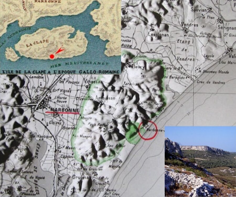 Carte viticole AOC La Clape