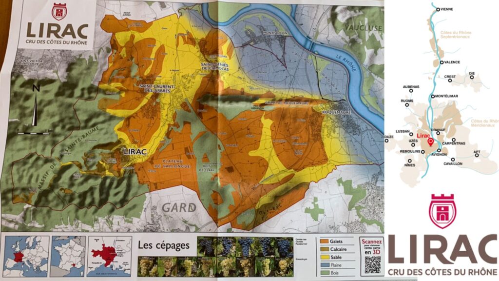 L'appellation Lirac - terroirs et carte viticole