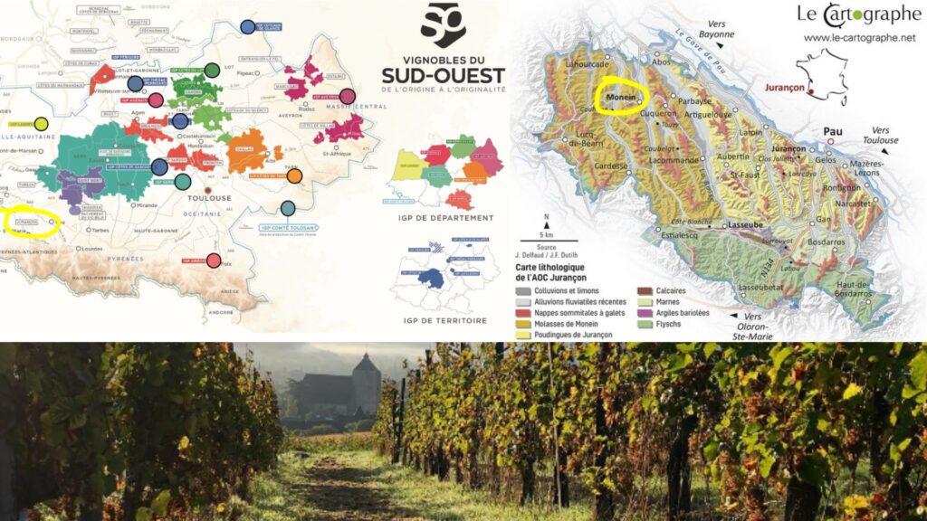 Carte viticole Sud-Ouest et Jurançon