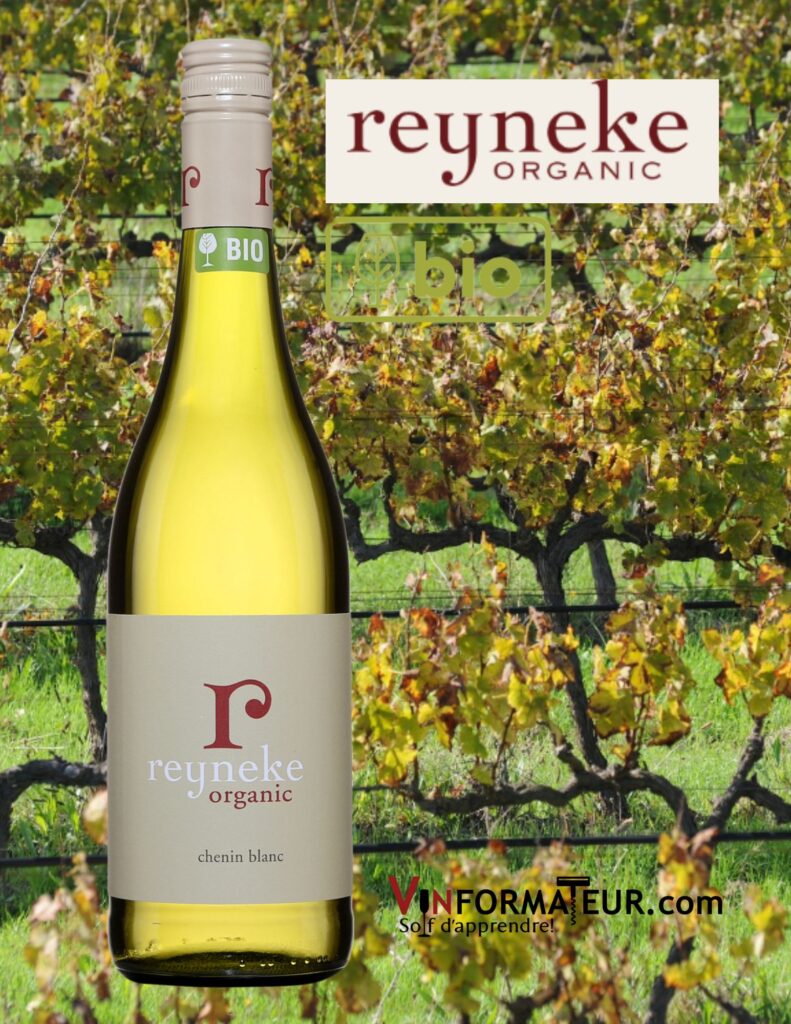 Reyneke, Organic, Chenin blanc, Afrique du Sud, Western Cape, vin blanc bio, 2021 bouteille