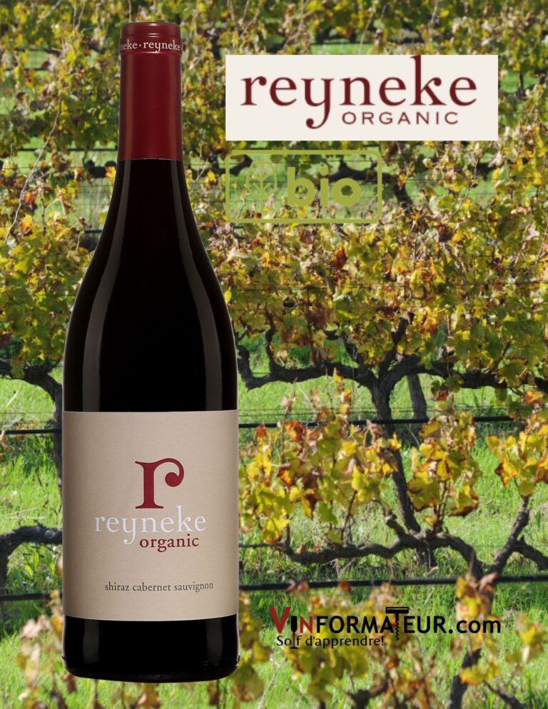 Reyneke, Organic, Shiraz Cabernet-Sauvignon, Afrique du Sud, Western Cape, vin rouge bio, 2020 bouteilles