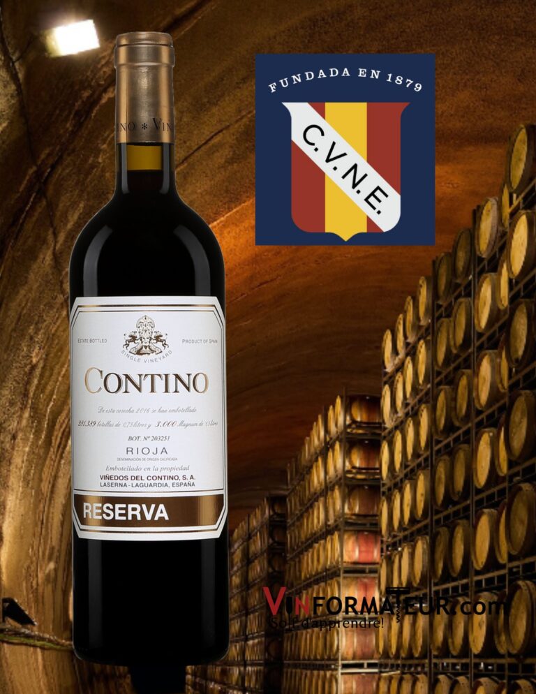 Contino, Reserva, CVNE, Espagne, Rioja Alavesa, vin rouge, 2018 bouteille