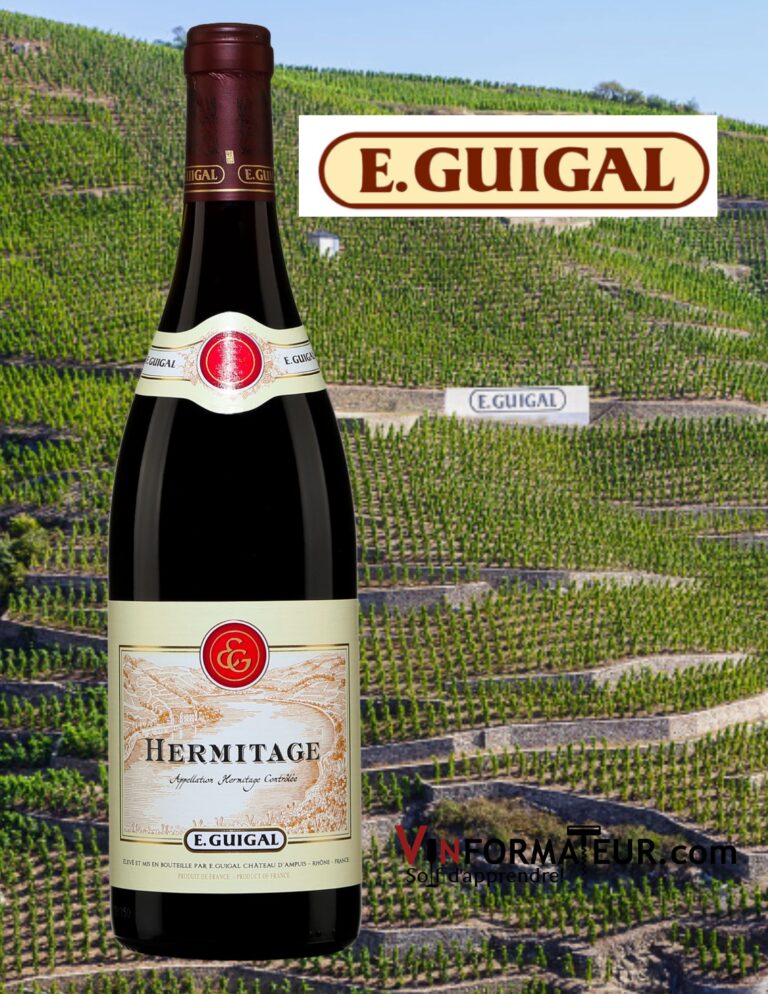 Hermitage, E. Guigal, Côtes du Rhône septentrionale, vin rouge, 2019 bouteille