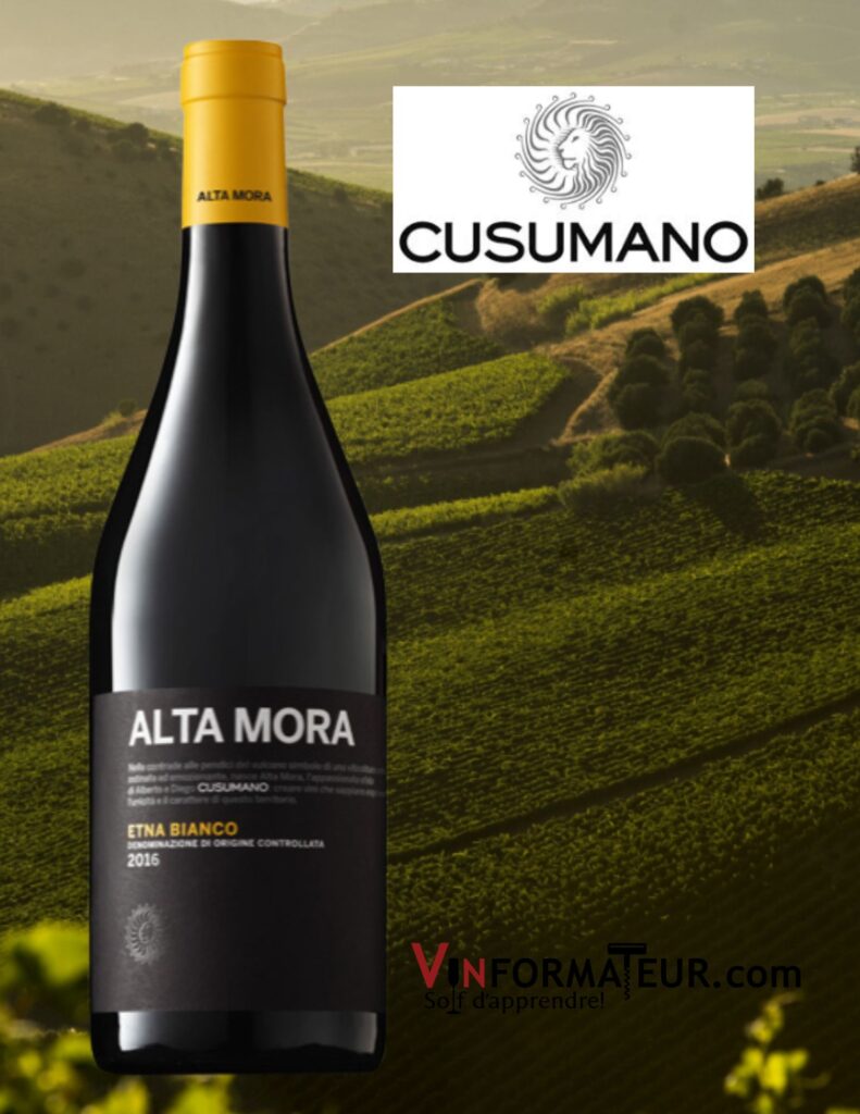 Cusumano, Alta Mora, Etna Bianco, vin blanc, 2021 bouteille