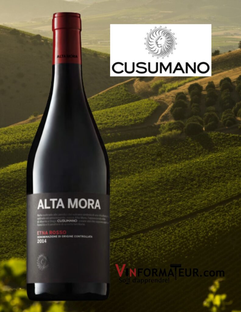 Cusumano, Alta Mora, Etna Rosso, vin rouge, 2019 bouteille