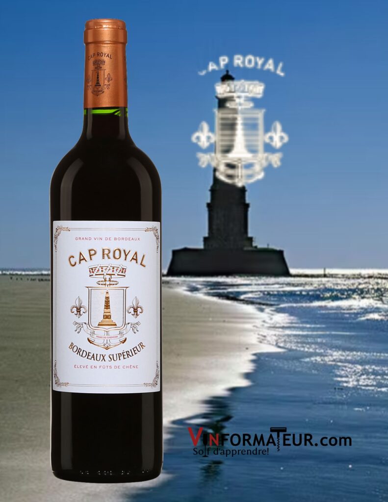 Cap Royal, Bordeaux Supérieur, vin rouge vegan, 2019 bouteille