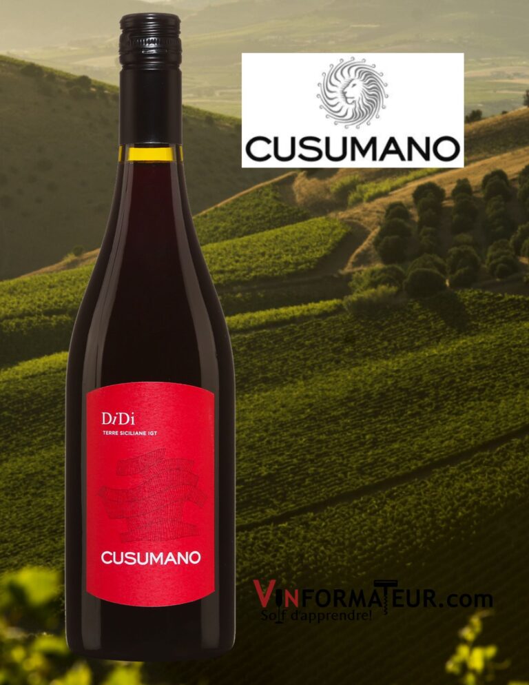 Cusumano, DiDi, Syrah, vin rouge, Terre Siciliane IGT, 2021 bouteille