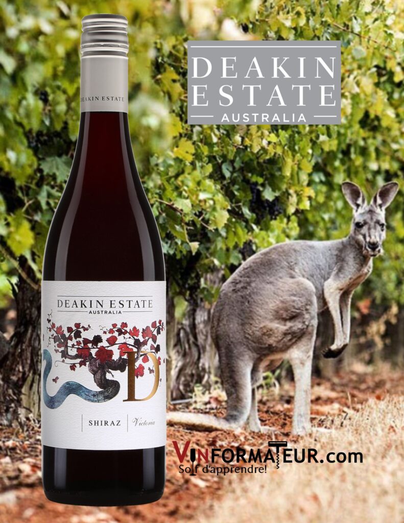 Deakin Estate, Shiraz, Australie, vin rouge, 2021 bouteille