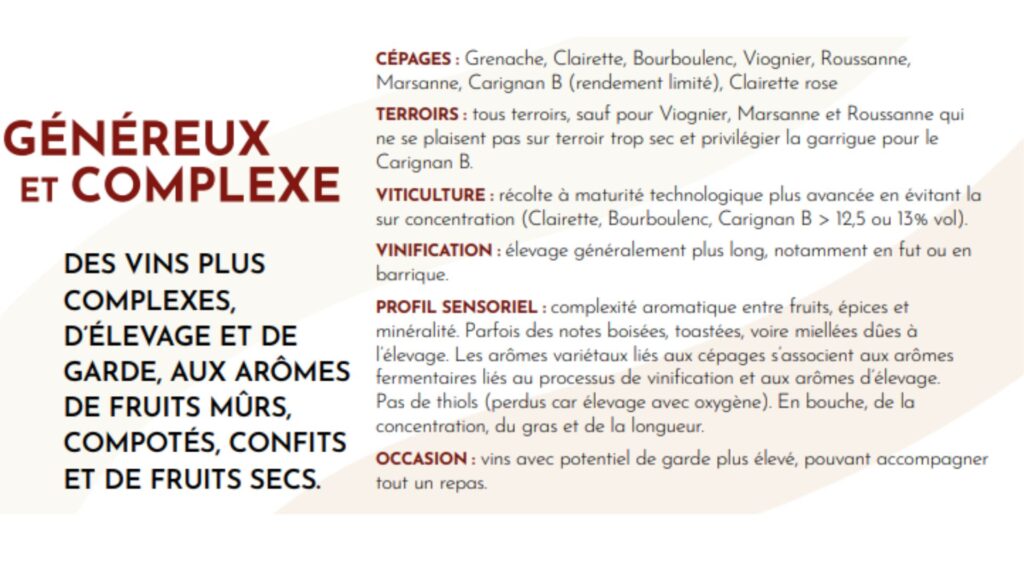 Catégorie vins blancs Rhône - généreux et complexe
