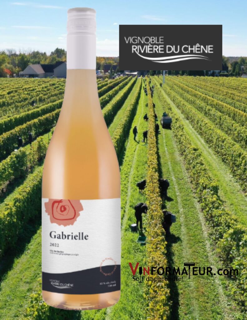Vignoble Rivière Duchêne, Le Rosé Gabrielle, 2022 bouteille