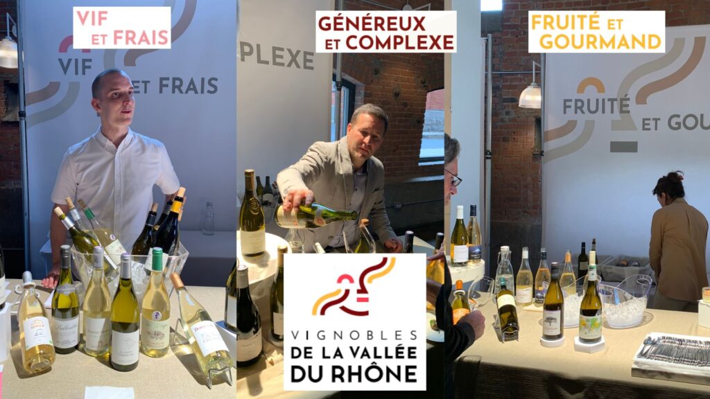 Dégustation Rhône en blanc - selon les catégories des vins blancs bouteilles