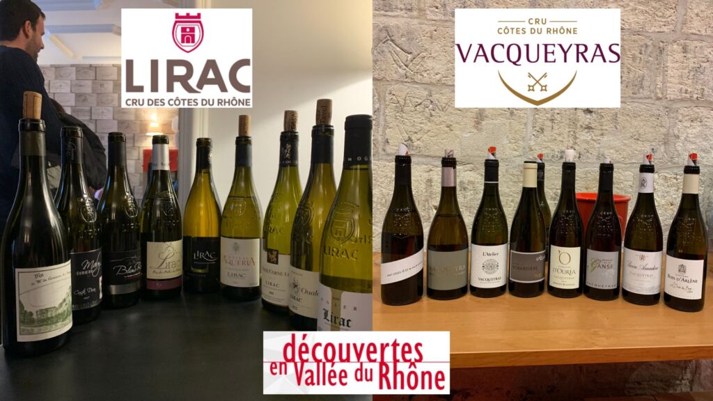 Dégustations de vins blancs lors de l'événement ''Découvertes en Vallée du Rhône''