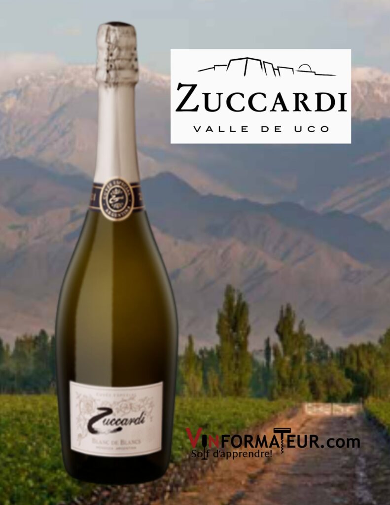 Zuccardi, Blanc de blancs, vins effervescent, 2021 bouteille