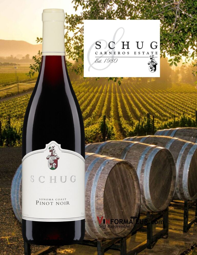 Pinot Noir, Schug Estate, Californie, Sonoma, vin rouge, 2021 bouteille