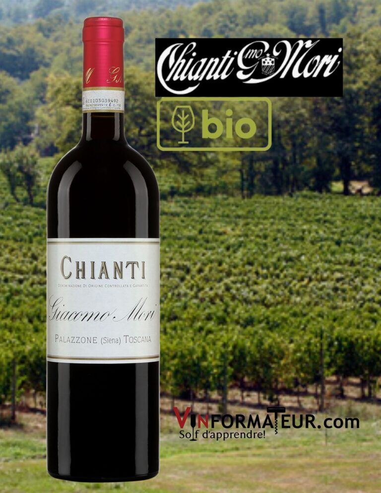 Chianti DOCG, Giacomo Mori, vin rouge bio, Toscane, 2019 bouteille