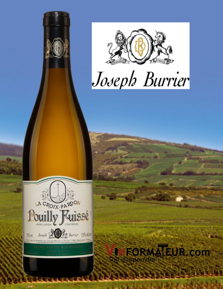 La Croix Pardon, Pouilly Fuissé, Joseph Burrier, vin blanc, 2020 bouteille